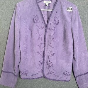 Dressbarn Lavender Floral Blazer